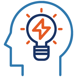 head with lightbulb